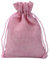 PLECUPE 20 Pezzi Borse di Lino Sacchetti in Tela Coulisse, 9x12cm Piccolo Gioielli Regalo Portaconfetti Sacchetto per Wedding Party Birthday, Lino di Juta Borse Sacchetti di Caramelle, Rosa