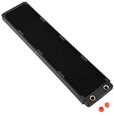 Richer-R Watercooling Radiateur, Dissipateur de Chaleur Radiateur en cuivre pour PC-Noir (120mm / 240mm / 360 mm / 480mm)(480mm)