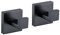 TURS Einzelnen Handtuch/Robe Haken Kleidung Haken Für Badezimmer Küche Edelstahl Wandhalterung 2 Pack, Schwarz, Q7001BK-P2