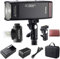 Godox AD200Pro Strobe Flash, (Godox AD200 Pro)200Ws 2.4G Monolight Strobe,500 Full Power Flashes, 1/8000 HSS, 0.01-1.8s Recycling,2900mAh Battery, Bare Bulb(GN60), Speedlite Fresnel Flash Head(GN52)