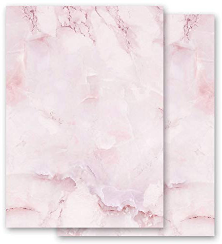 Briefpapier Marmor & Struktur MARMOR MAGENTA - DIN A6 Format 100 Blatt - Paper-Media