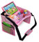 DMoose Kids Travel Tray - Premium 600D Oxford Fabric - Toddler Car Seat Tray with Stationary & Cup Holder - Portable Road Trip Essentials for Kids with Waterproof Tablet Holder & Sturdy Side Walls