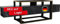 moebel17 5095 Bianco Wohnwand Anbauwand TV Lowboard Board Tisch Fernsehtisch Schrank für Wohnzimmer, Holz, Dunkelgrau Marmor Optik, mit Stauraum, Fernsehständer, 160 x 49,8 x 46,1 cm