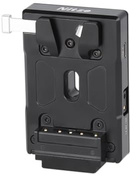 Nitze V Mount Battery Plate, V Lock Mount Battery Plate Adapter with USB-C (PD 3.0) Input/Output, DC (8V/3A), D-tap (14.8V/10A) Output for Camera Power Supply - N21-D8A