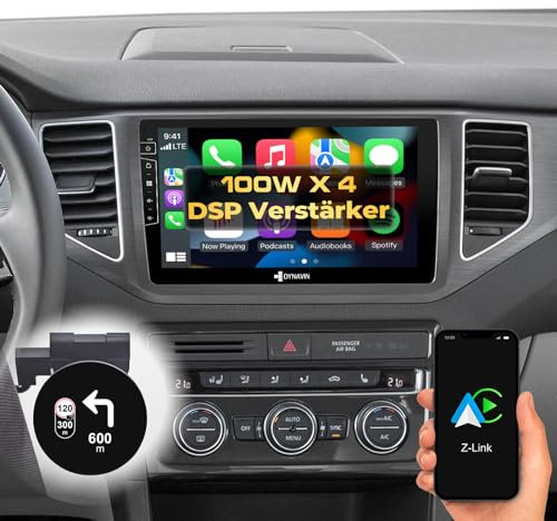 DYNAVIN Android Autoradio Navi für VW Golf 7 Sportsvan, 10,1 Zoll OEM Radio mit Wireless Carplay und Android Auto | Head-up Display | Inkl. DAB+: D9-135S Premium Flex