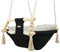Babyschaukel Kleinkindschaukel Babyliegeschaukel Stoffschaukel Babywippe Wiege (Muster: schwarz, cremefarben Quadrate)