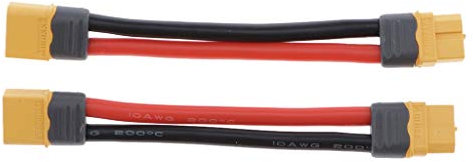 Amagogo 2 10 cm 10AWG XT60 Kabelbuchse Verlängerungskabel für RC