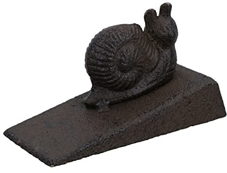 Butoir de porte en fonte métallique en forme d'escargot