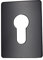 Repair Escutcheon Key Hole Cover Plate Euro Profile Self Adhesive Fix Black 65 x 47mm