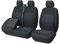 TOYOUN Universal Sitzbezüge Auto für Transporter LKW - Separater Design Sitzunterseitenstauraum zugänglich, Autositzbezüge 1+2 Sitzbezug Schonbezüge, Schwarz