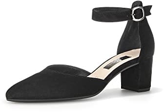 Gabor Damen Riemchen Pumps, Frauen Absatzschuhe,Abendschuhe,Court Shoes,stöckelschuhe,knöchelriemchen,Fesselriemchen,schwarz,39 EU / 6 UK