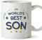 MUGFFINS Son Mug - in English - World's Best - Funny Gift - Ceramic 11oz Mug