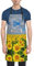 ADFSHIDS Weihnachts-Fensterbank, Unisex-Schürze, verstellbar, wasserdicht, mit 2 Taschen zum Kochen, Grillen und Backen, Frühlings-Sonnenblumen, One size