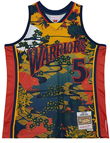 Mitchell & Ness Swingman Mesh Jersey Golden State Warriors Asian Davis - S