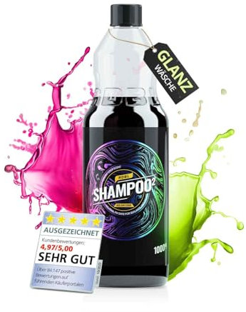 ADBL Shampoo 2 HOLAWESOME (1L) - pH-neutrales Shampoo Konzentrat für Auto & Motorrad - Kraftvolle Reinigung - entfernt Schmutz effektiv - Autowäsche, waschen, Autoshampoo, Handwäsche, Autoreiniger