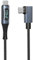 LOKEKE 240W USB 4.0 PD Type C Cable with LED Display, 8K@60Hz 40Gbps USB Type C Male to USB C Male 90 Degree Cable Cord Wire Compatible with MackBook i Pad Galaxy Laptop