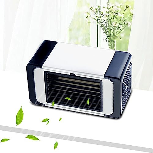 Raffreddatore d'aria USB silenzioso 2023, condizionatore d'aria portatile, condizionatore d'aria evaporativo, condizionatore d'aria personale, condizionatore d'aria da scrivania con maniglia per