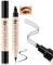 Boobeen Wasserfester Augenbrauenstift, 2 in 1 Flüssiger Eyeliner mit zwei Enden und Microblading-Augenbrauenstift für natürlich aussehende Augenbrauen&Glatter Eyeliner