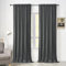 WOLTU Samtvorhang Gardinen mit Kräuselband Vorhang Blickdicht 135x260 cm, 2er Set Verdunklungsvorhänge Samt Thermovorhang Kälteschutz, Velvet Samt Curtains für Deko Schlafzimmer Wohnzimmer, Grau