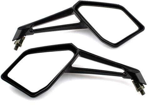 XISILIYA Lenkerendenspiegel Motorrad Für Kawa&saki Z1000 Z 1000 2014-2021 Motorrad-Rückspiegel Schwarz L&R Rückspiegel