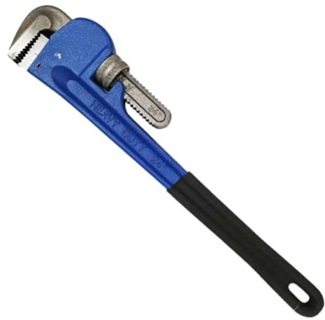 Dunnet Tools Stilsons Pipe Wrench 24 Inch Heavy Duty Plumbing Tools and Equipment Carbon Steel Adjustable Plumbers Wrench Large Tooth Jaws Plumbers Tools Pipe Wrenches