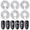 Nail Art Decoration, 2 Boxes Metal 3D Ocean Nail Studs Star Starfish Shell 12 Grid Mixed Sizes Nail Art Decor (Silver)