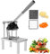 Potato Chipper, French Fry Cutter, Potato Chopper Cutter with 2 Replacement Blades, Stainless Steel Commercial Vegetable Fruit Chopper with Non-Slip Feet Perfect for Potato Onion Carrot