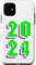 iPhone 11 2024 New Year Retro Pixelated Pixel Art Vintage Nostalgia Case