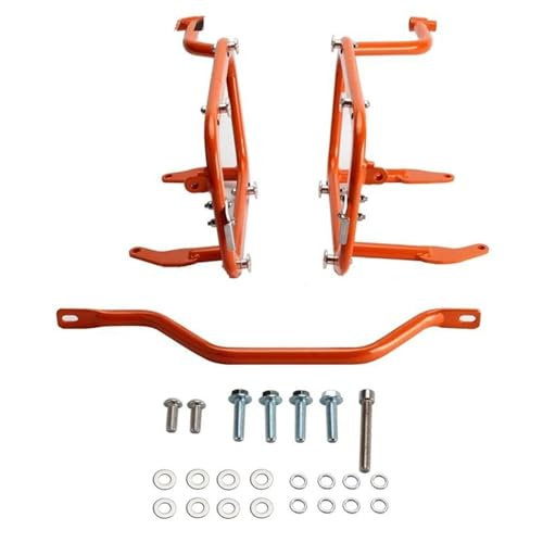 DZSFSTRHRRT Porte-Bagages Support de Bagage latéral de Moto pour Pan pour America pour 1250 S 2020 2021 2022 2023 2024 Support de Sacoche de Selle Moto Porte-Bagages(Orange)