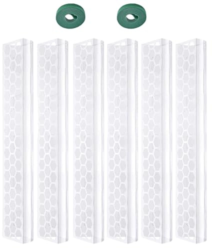 Mât en mousse pour Monstera, poteau en mousse pour Monstera, empilable de 43,2 cm, support de d'intérieur transparent, bâton de mousse pour grimpante Monstera, vert lierre doré