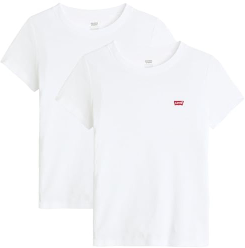 Levi's Damen 2pack Essential Ss Tee T-Shirt (2er Pack)