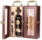 ZiaWorld Wine Bottle Gift Box, Luxury Display Box for Storage Presentation of Wine, Champagne or Whisky with Tools Cork Screw, Pourer, Napkin/Drip Ring, (Wine NOT Included) (1 Bottle Gift Box)