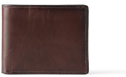 Amazon Essentials Herren Faltbrieftasche Aus Leder, Braun, Einheitsgröße