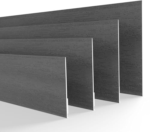 DQ-PP FENSTERLEISTE – 3m Länge – 50mm Breite – 1,5mm Stärke – Anthrazit – Flachleisten Kunststoffleisten Profileleisten Abschlussleisten