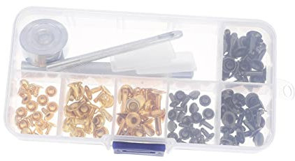 Housoutil Herramientas Para Remaches De Cuero Remaches Decorativos Para Ropa Equipaje y Bolsos Diy