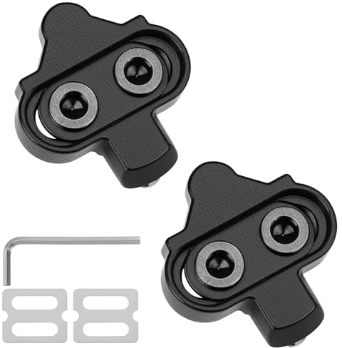 QWORK® rutschfeste Fahrrad Cleats Kompatibel mit Shimano SPD Pedalen - CrMo-Stahl, 2-Loch-System