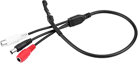 Hochempfindliches -Mikrofon, Mikrofon für CCTV, DVR, Tonüberwachung, Reichweite 10–50 ², für Überwachungskamera, Videorecorder, TV