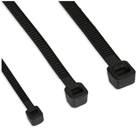 InLine 59963R 100er Pack Kabelbinder, Länge 400mm, Breite 7,2mm, schwarz