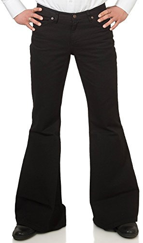 Comycom Pantalón de batalla de tela, color negro, Negro , 30W x 34L