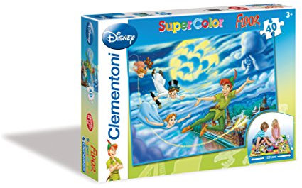 Clementoni 25440.8 - Puzzle Floor, Peter Pan Nachtflug, 40 teile