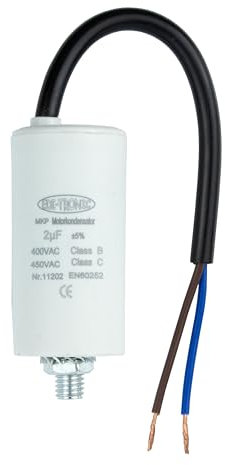Kondensator Anlaufkondensator Motorkondensator Arbeitskondensator Kabel 2µF 450V