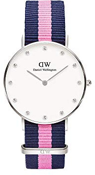Daniel Wellington Classic Sheffield - Orologio da uomo in pelle, 40 mm, colore: nero/oro rosa