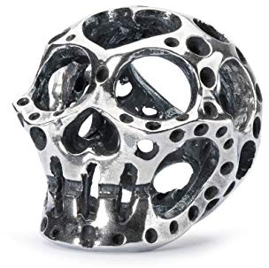 Trollbeads Damen-Bead Mexican Sugar Skull 925 Silber - TAGBE-20162