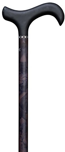 Designer Gehstock Gehhilfe Carbon-Schlank-Derby BATIK