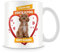 MUGGZ I Love My Cockapoo Dog Mug - Personalised Gift - Customise with Name - Orange