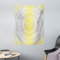 ABAKUHAUS Mandala Wandteppich, Pale Farbige Ombre aus Weiches Mikrofaser Stoff Waschbar ohne Verblassen Digitaldruck, 110 x 150 cm, Grau Gelb