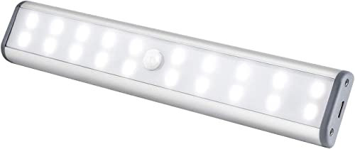 LED Bewegungsmelder Schrankleuchten, Kleiderschrank Lampen Unterbauleiste Beleuchtung Küchenlampen, Schrankbeleuchtung Kabinett Nachtlicht Lichtleisten Spiegelschrank für Innen außen Schrank Küche