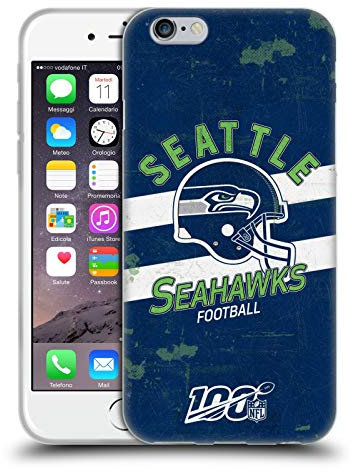 Head Case Designs Offizielle NFL Helm Verzweifelt Seattle Seahawks Logo Art Soft Gel Handyhülle Hülle kompatibel mit Apple iPhone 6 / iPhone 6s