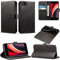 Case for iPhone SE 2022 / iPhone SE 2020, Slim PU Leather Flip Protective Magnetic Wallet Cover With Card Holder and Stand Function Compatible With Apple iPhone SE 2022 / SE 2020 (4.7) (Black)