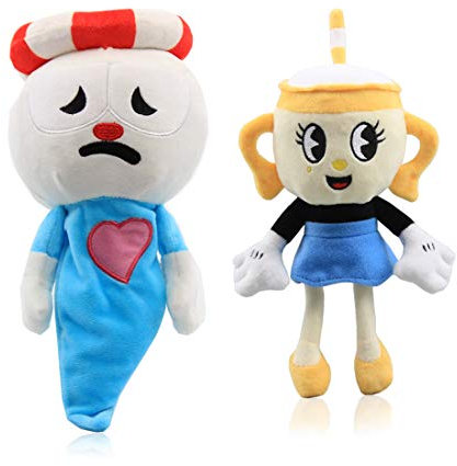 uiuoutoy Plüsch Kuscheltier Ghost Ms. Chalice Plüschtier Puppen Kinder Spielzeug Geschenk 2 Stück